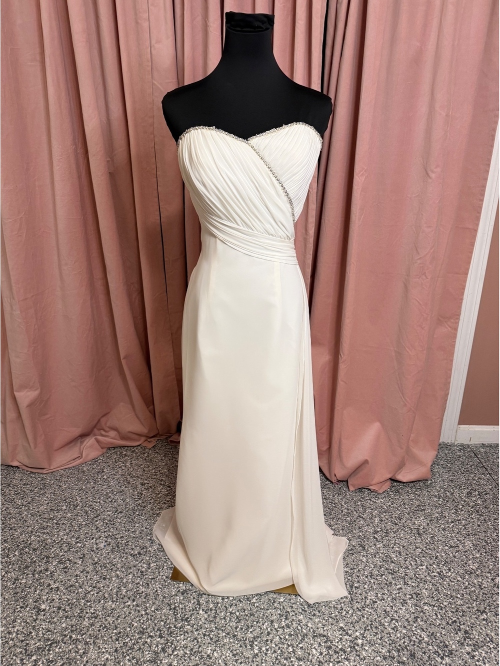 Elegant Strapless Ivory Wedding Dress by Imperial, Size 10